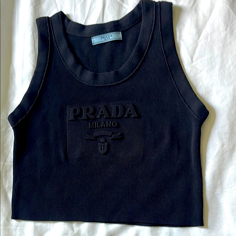 Prada Black Sleeveless Top